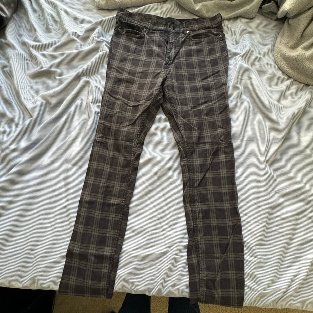32/32 H&M Skinny Fit Men’s Plaid Pants